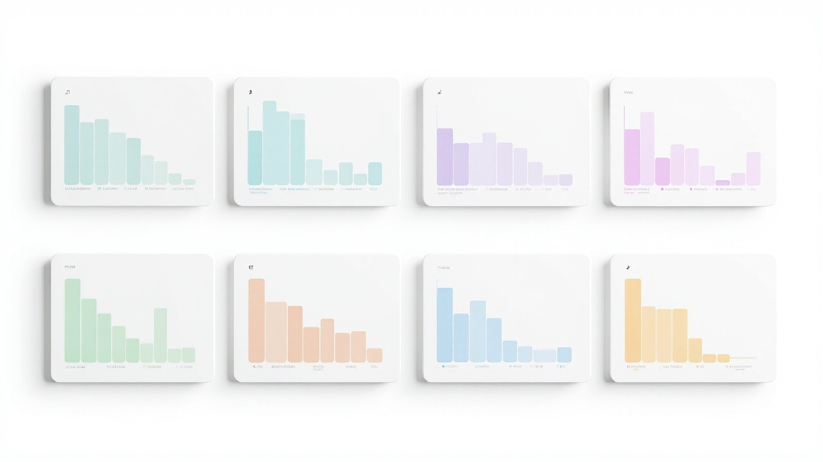 Visual dashboard mockup summarizing 8 AI background remover tool cards in a 2x4 grid with comparison bars for free tier limits, edge quality, and pricing