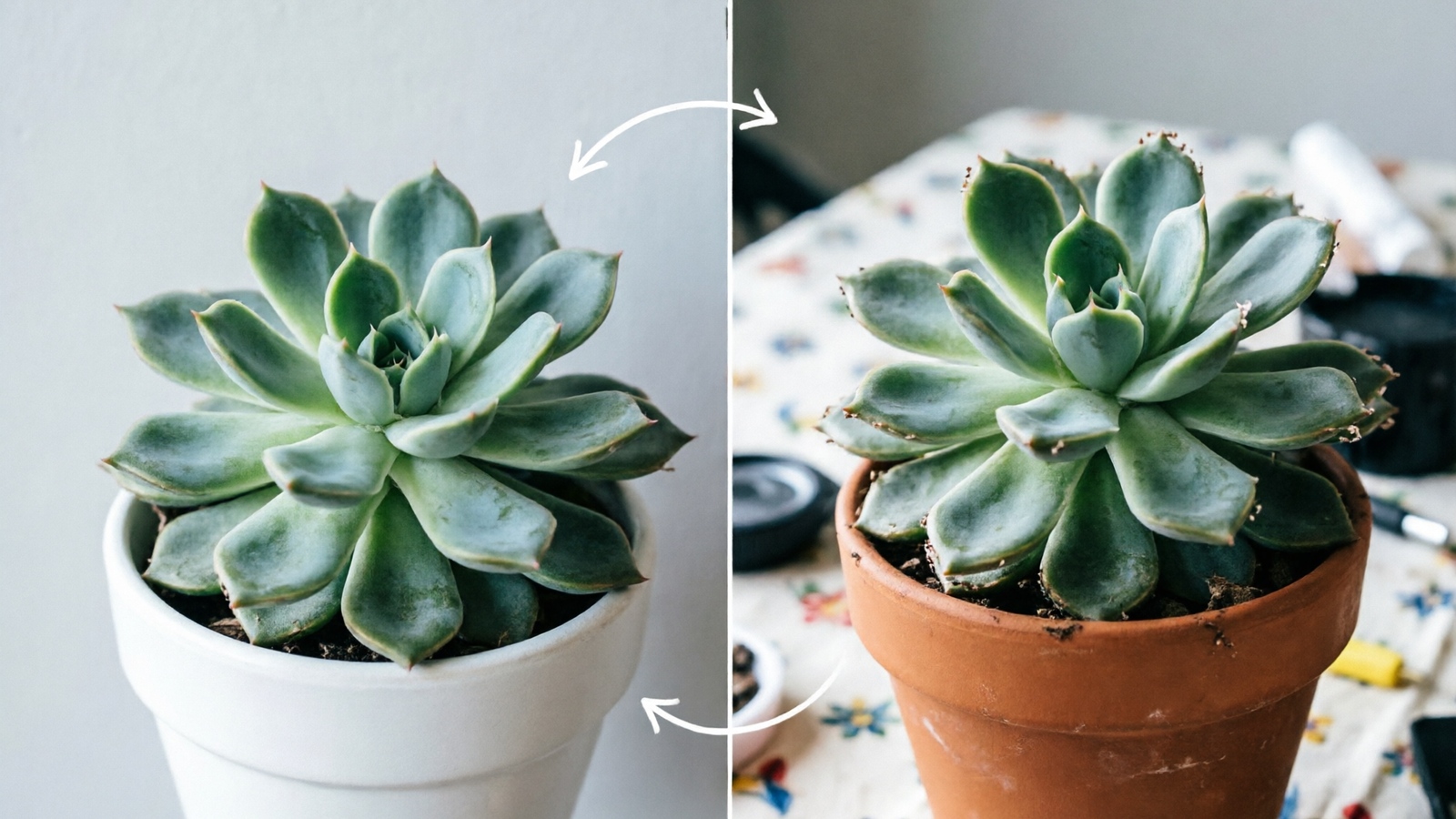 Before and after comparison — high-quality original with good contrast produces clean AI background removal vs cluttered low-contrast original with rough edges